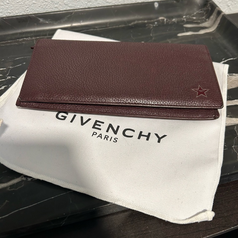Givenchy Dark Brown Leather Wallet